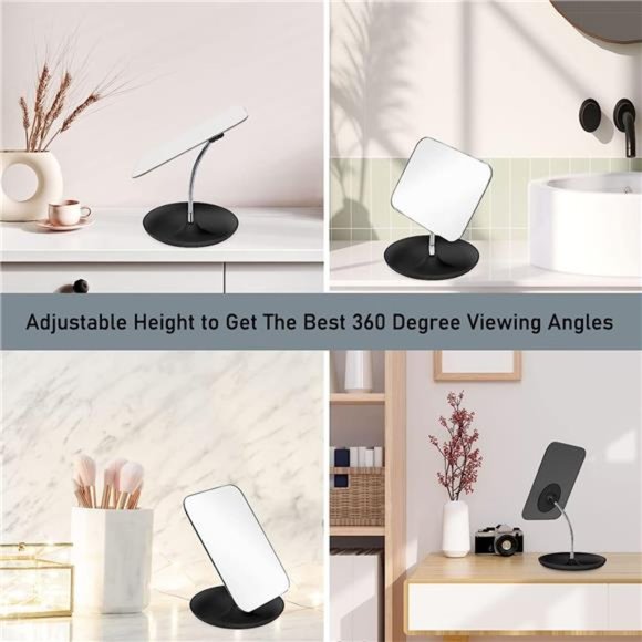 Table Vanity Mirror with Stand - Makeup Mirror - Adjustable Flexible Gooseneck - Picture 7 of 7